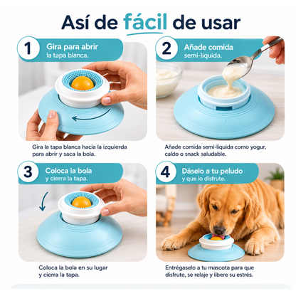 Ipetcalm cuenco para lamer anti estrés
